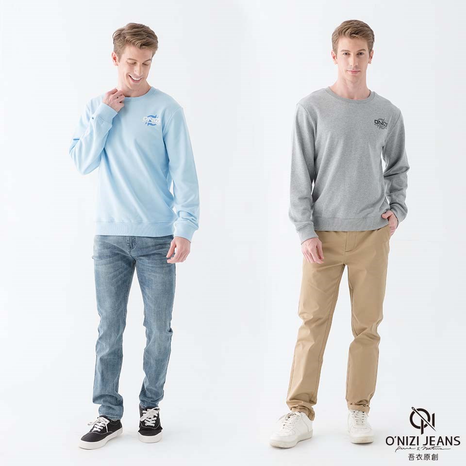 品牌 LOGO 男大學Ｔ